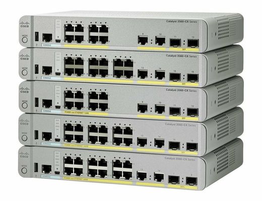 WS-C3560CX-12TC-S Διακόπτης Ethernet Επεξεργασίας Δικτύου 3560-CX Διακόπτης Poe 12 θυρών
